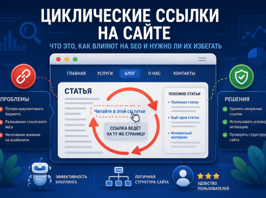 Что такое циклические ссылки на сайте и как они влияют на SEO