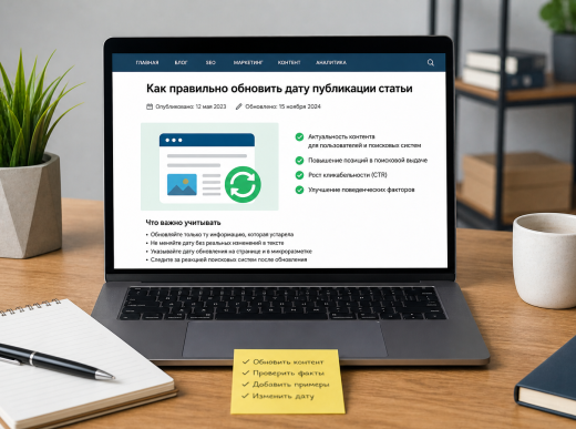 Как правильно обновить дату публикации статьи: SEO-подход, который действительно работает