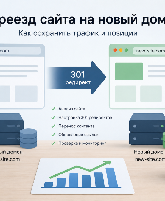 Переезд сайта на новый домен: подробное руководство для сохранения трафика и позиций