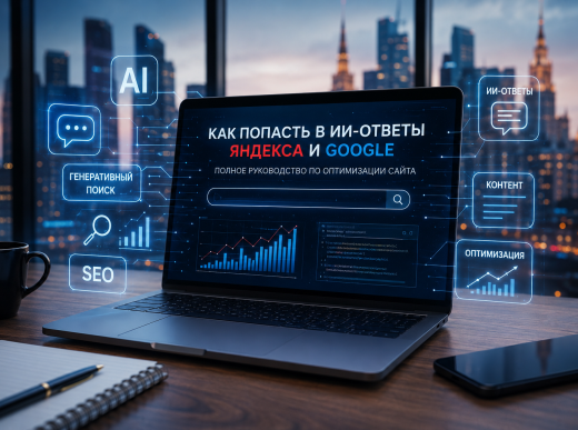 Как попасть в ИИ-ответы Яндекса и Google: SEO-продвижение сайтов в Москве в эпоху искусственного интеллекта